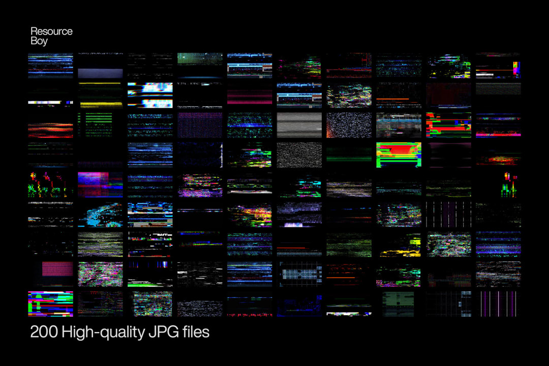 200 Glitch Overlays image 4