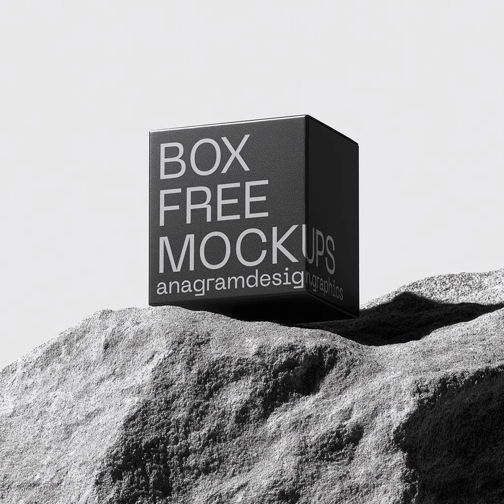 Square Box on a rock image 3