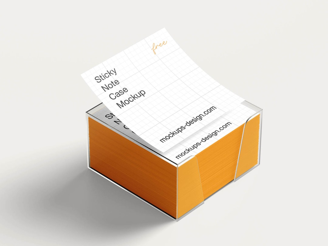 Clean sticky note case mockup image 3