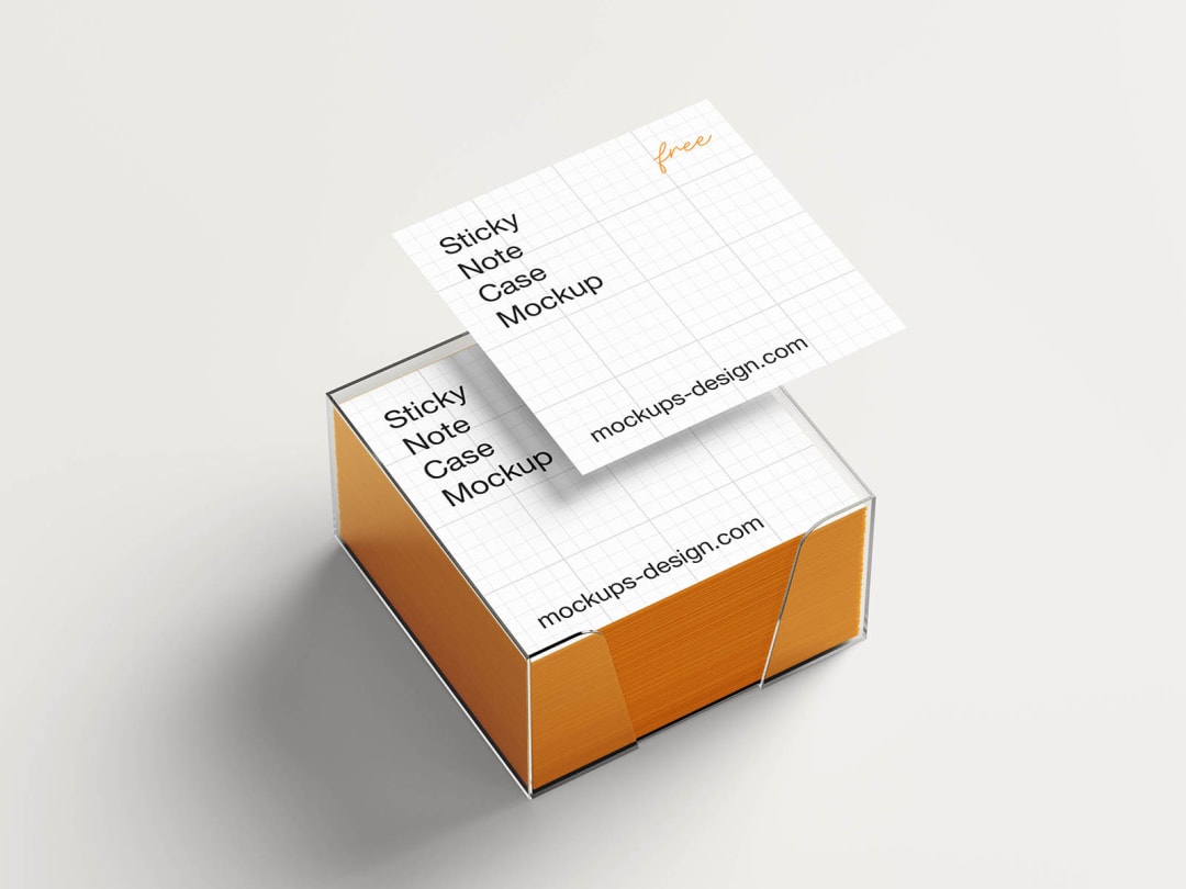 Clean sticky note case mockup image 4