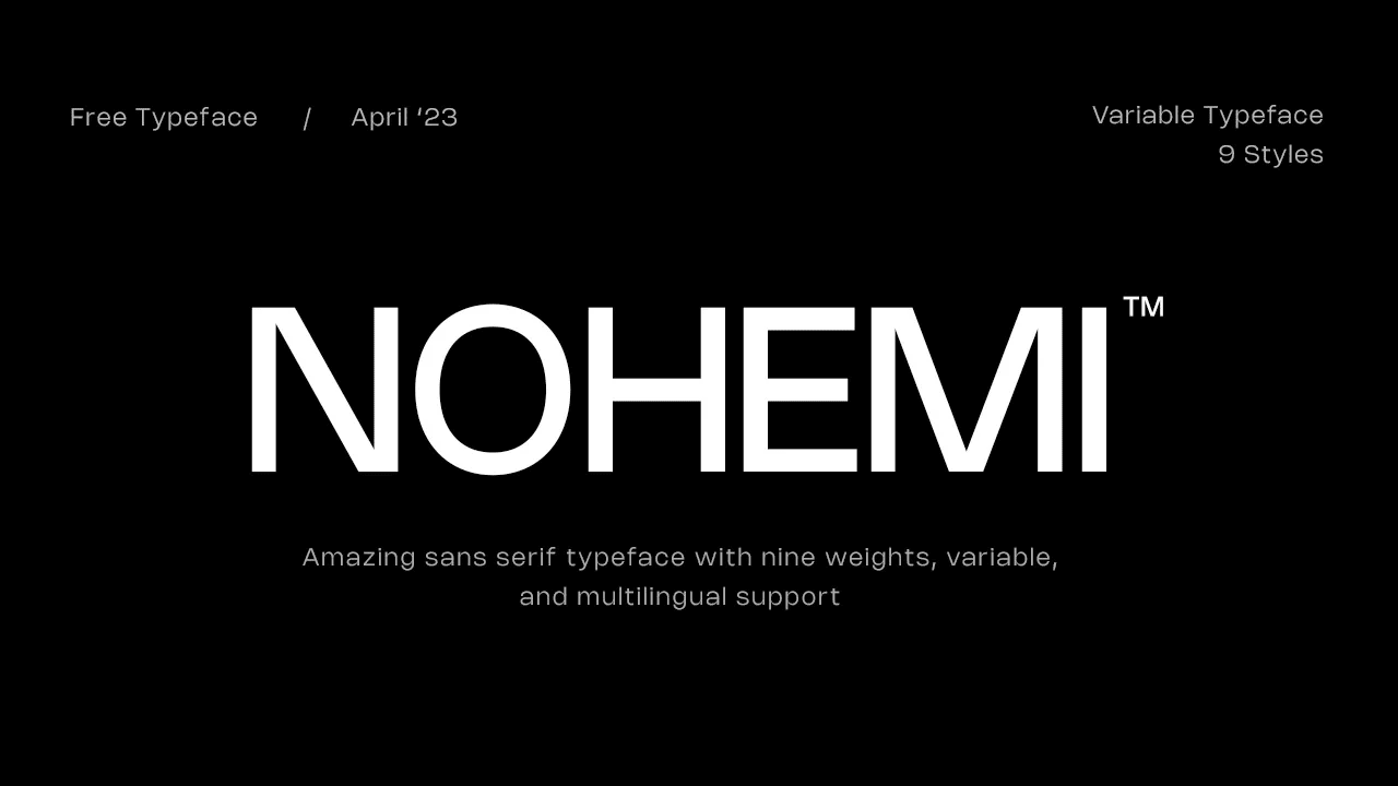 NOHEMI™ Typeface