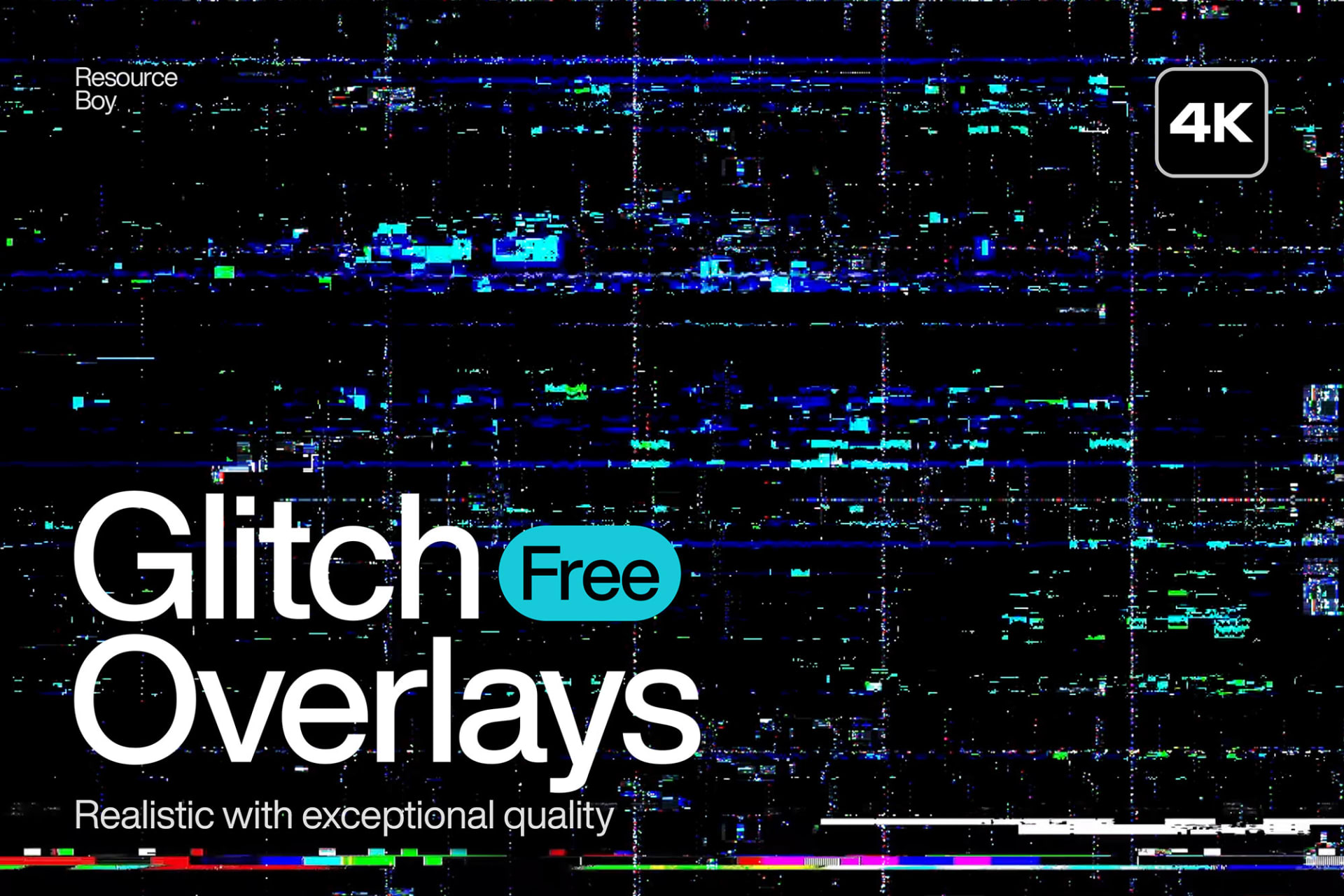 200 Glitch Overlays