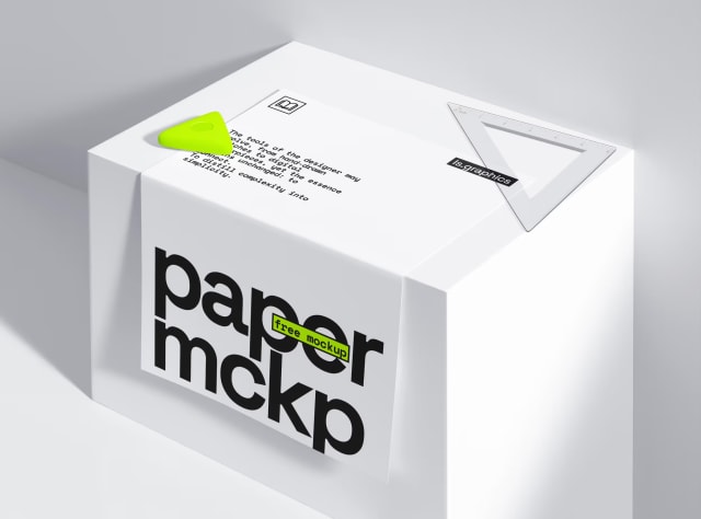 Folded Paper Mockup