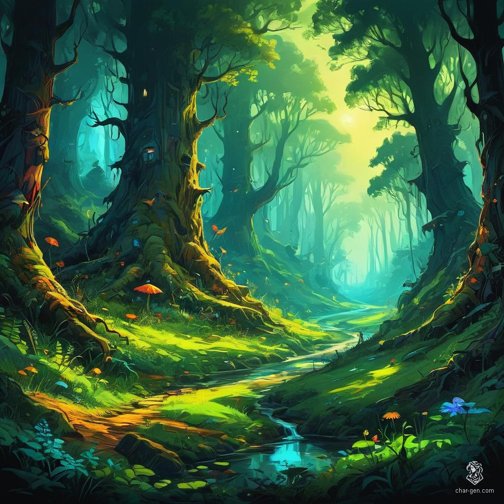 Immersive landscapes generated by CharGen