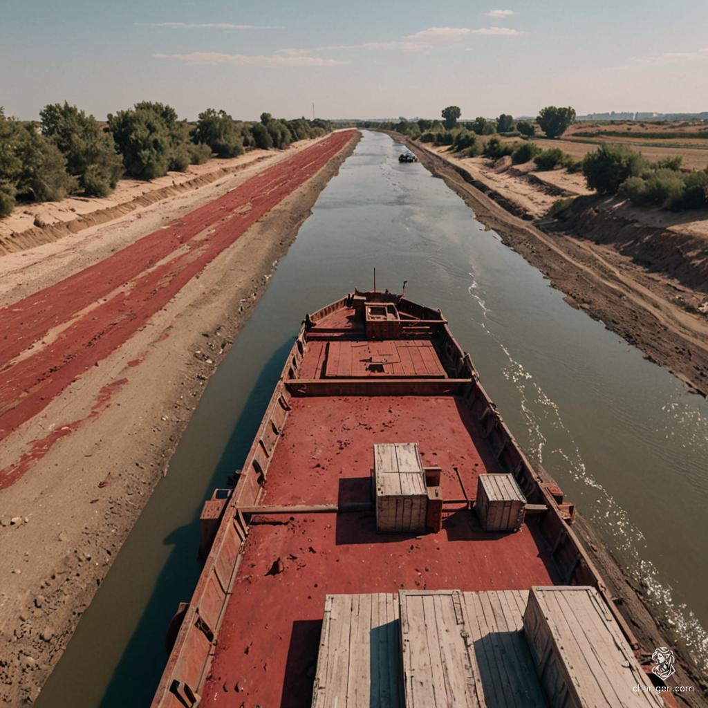 Drifting along the River Styx, the barren banks reveal cracked earth and lifeless stone, while a deep crimson sky rains meteors like fiery tears. The dark, toxic waters swirl ominously, reflecting the hellish landscape, an eerie testament to the desolation of Avernus.