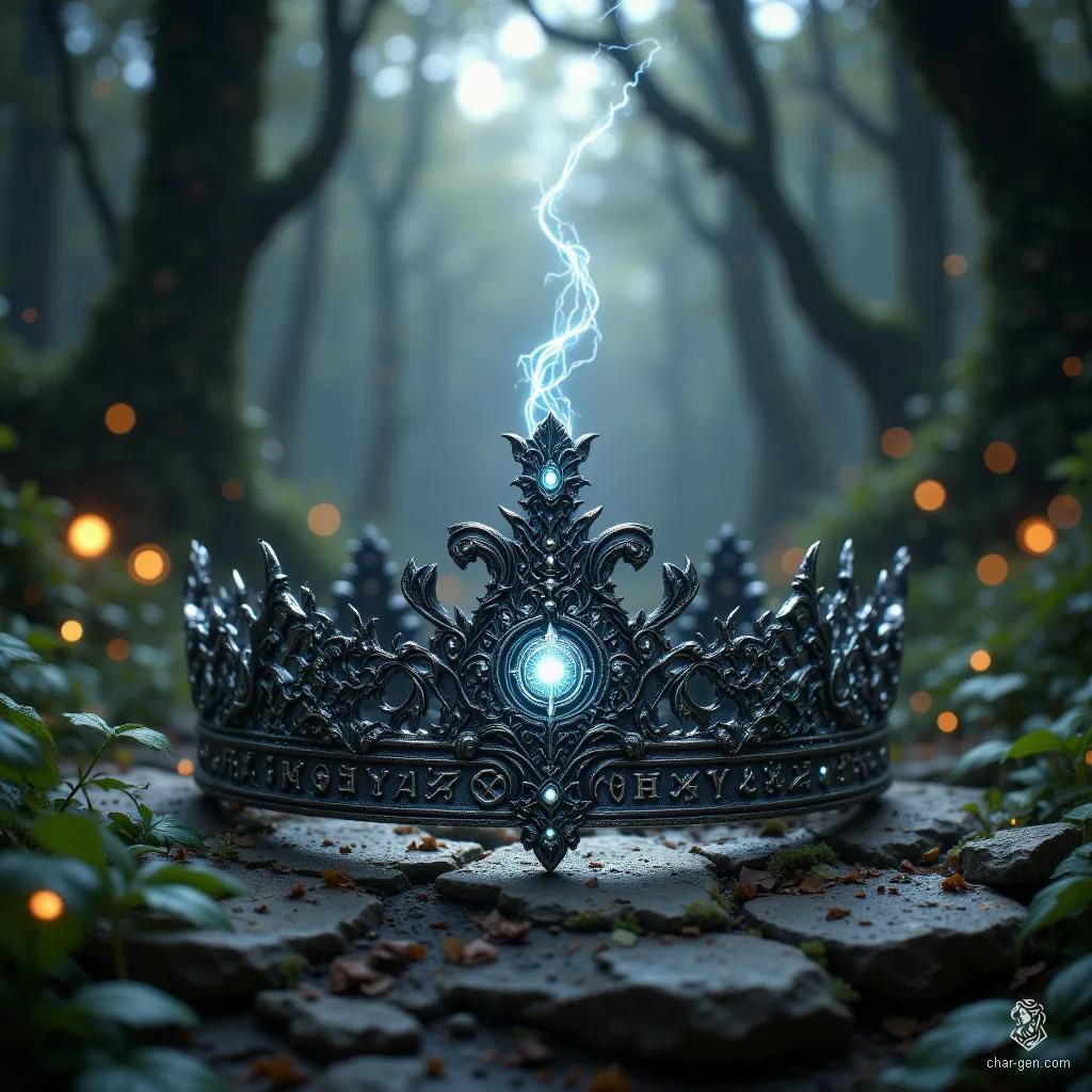 The Tiara of Protection is a black metal circlet, elegantly adorned with intricate silver runes that shimmer with a faint, ethereal light. When worn, it grants the bearer a shield against dark magic, enhancing their resilience and illuminating hidden dangers, ensuring they remain one step ahead of malevolent forces.