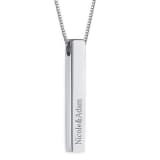 Engraved 3D Bar Necklace 1