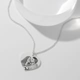 Photo Engraved Heart Memorial Necklace 5