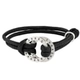 Men's Rope Bracelet with Engraved Hoop 1