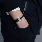 Men's Rope Bracelet with Engraved Hoop 4