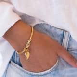 Diamo Bracelet With Leaf And Custom Beads 2