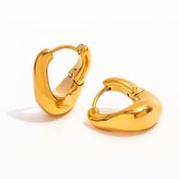 Onda — Sculpted Huggie Hoops 1