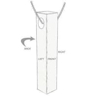Engraved 3D Bar Necklace 7