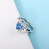 Engraved Angel Wings Ring 3