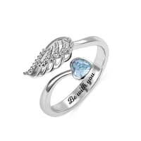Angel Wing Ring Sterling Silver 1