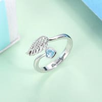Angel Wing Ring Sterling Silver 4