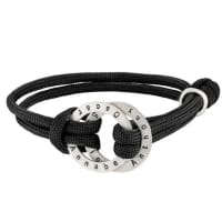 Men's Rope Bracelet with Engraved Hoop 1