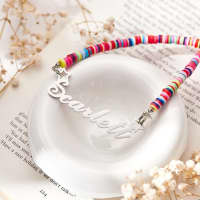 Girls Rainbow Name Necklace 5