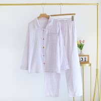 Pastel Gingham - 100% Cotton Pyjamas 9