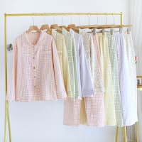 Pastel Gingham - 100% Cotton Pyjamas 8