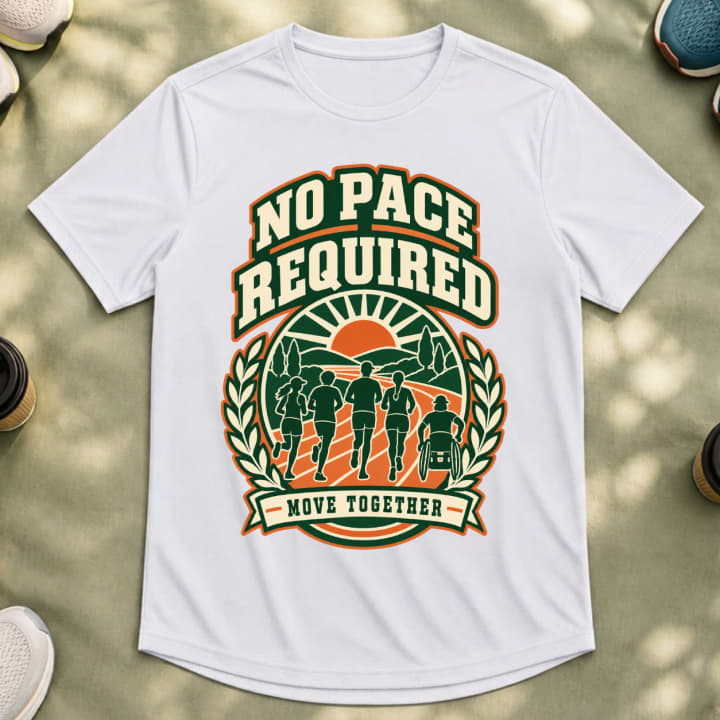No Pace Required – Move Together Inclusive Running T-Shirt