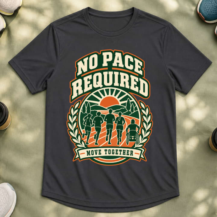 No Pace Required – Move Together Inclusive Running T-Shirt 3