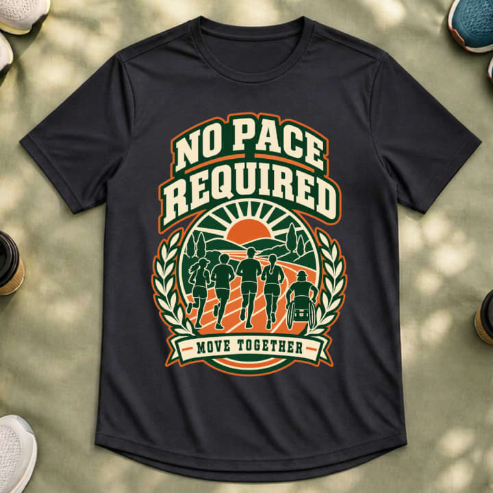 No Pace Required – Move Together Inclusive Running T-Shirt 2