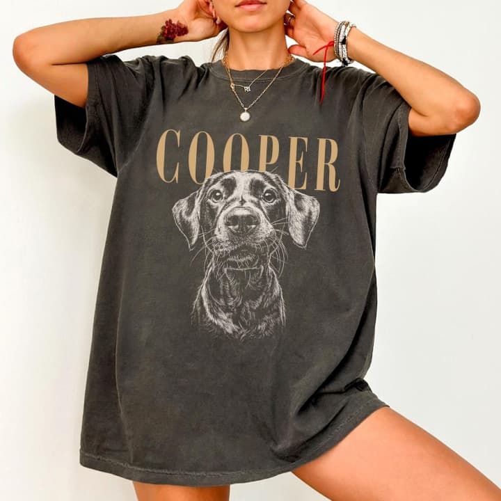 Custom Pet Photo And Name Shirt 1