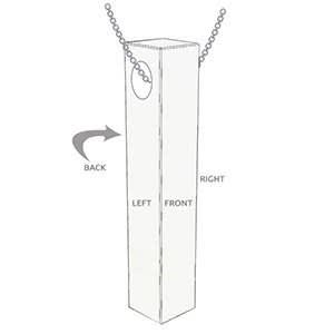 Engraved 3D Bar Necklace 7