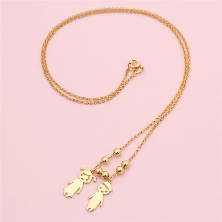 Engraved Children Pendant Necklace 6