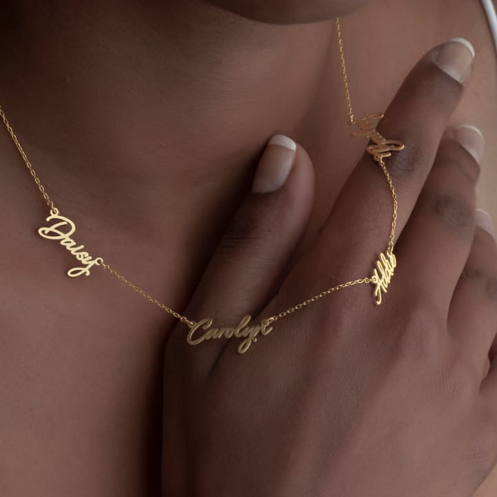 Multiple Name Necklace 5