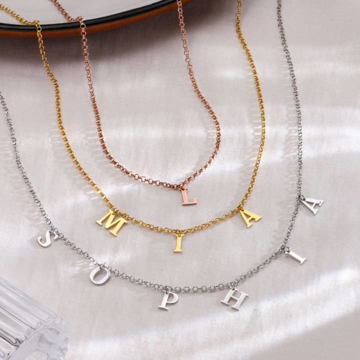 Initial Name Necklace 7