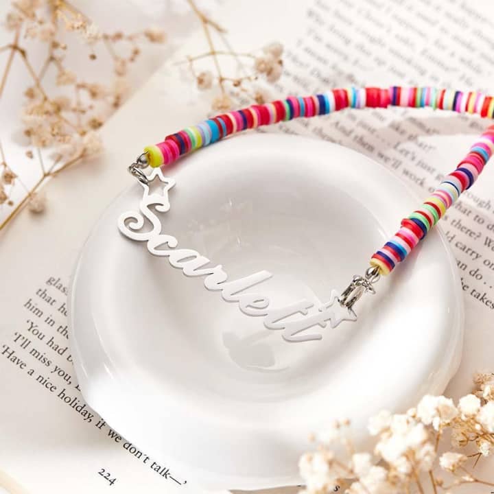 Girls Rainbow Name Necklace 5