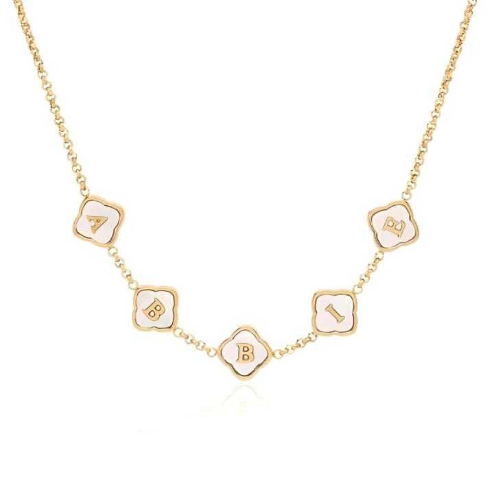 Clover Custom Name Necklace