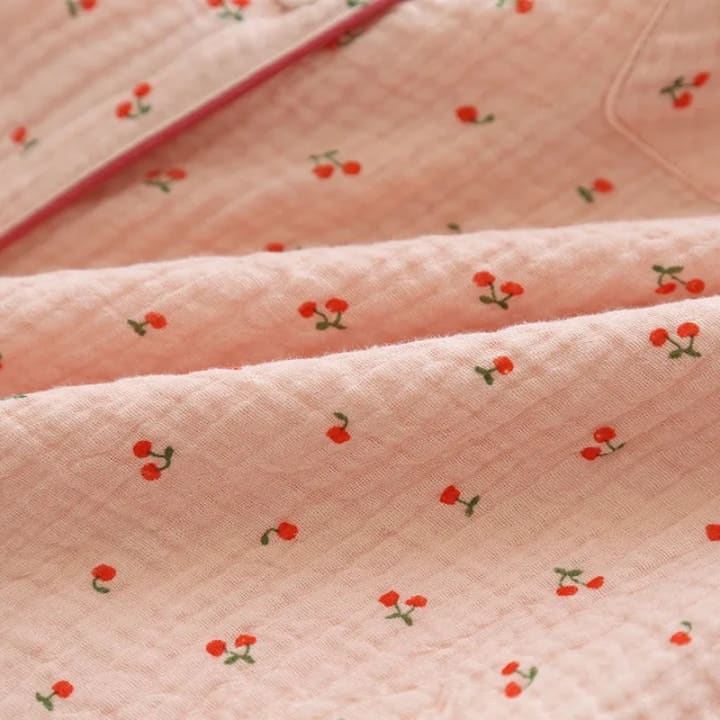 Blush Cherry - 100% Muslin Cotton Pajama 4