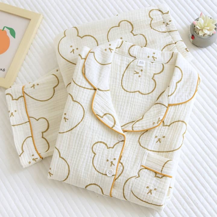 Cozy Bear - 100% Muslin Cotton Pajama