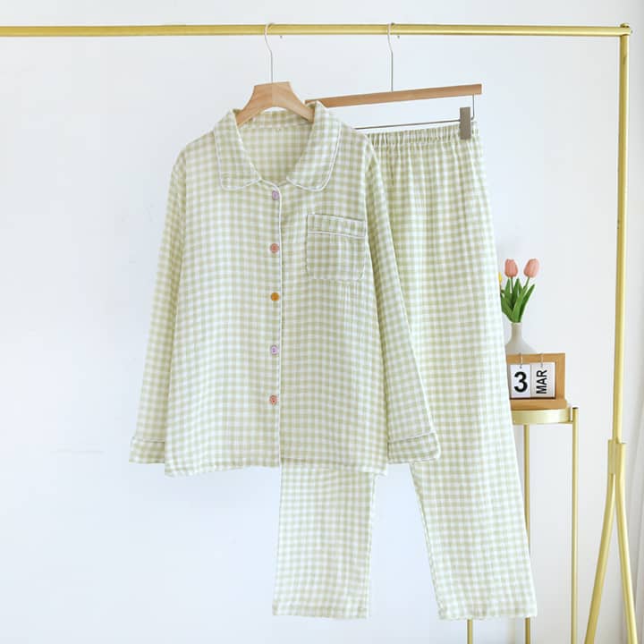 Pastel Gingham - 100% Cotton Pyjamas 7