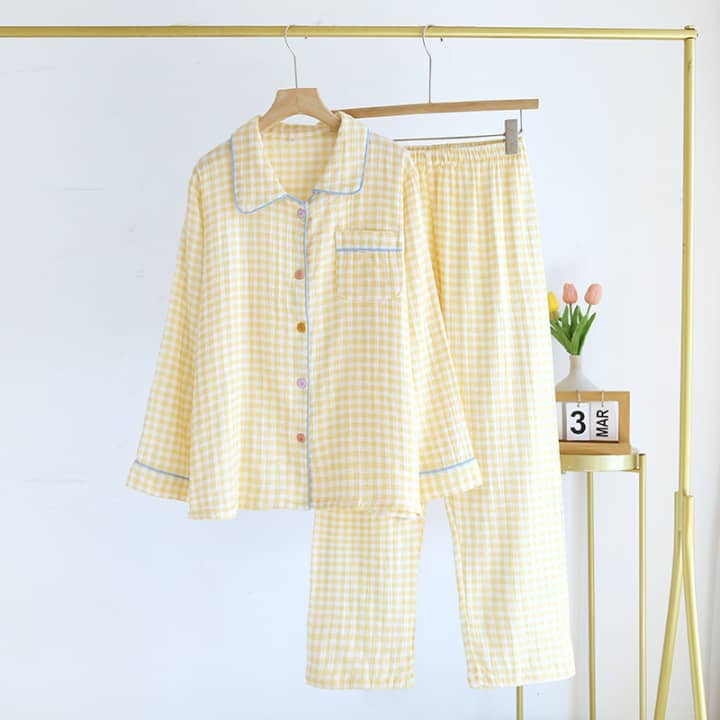 Pastel Gingham - 100% Cotton Pyjamas 4