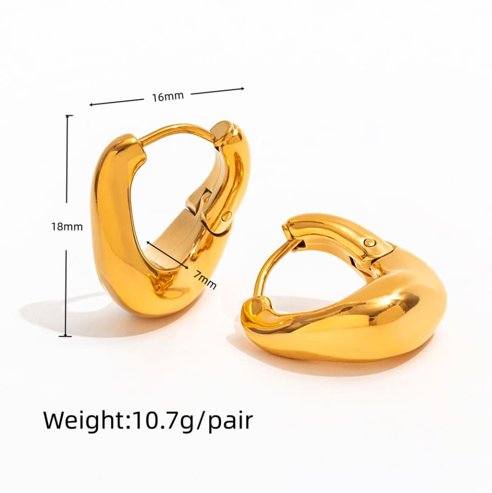 Onda — Sculpted Huggie Hoops 7