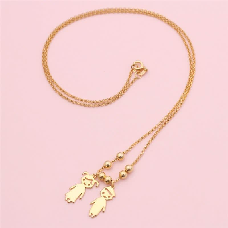 Engraved Children Pendant Necklace 6