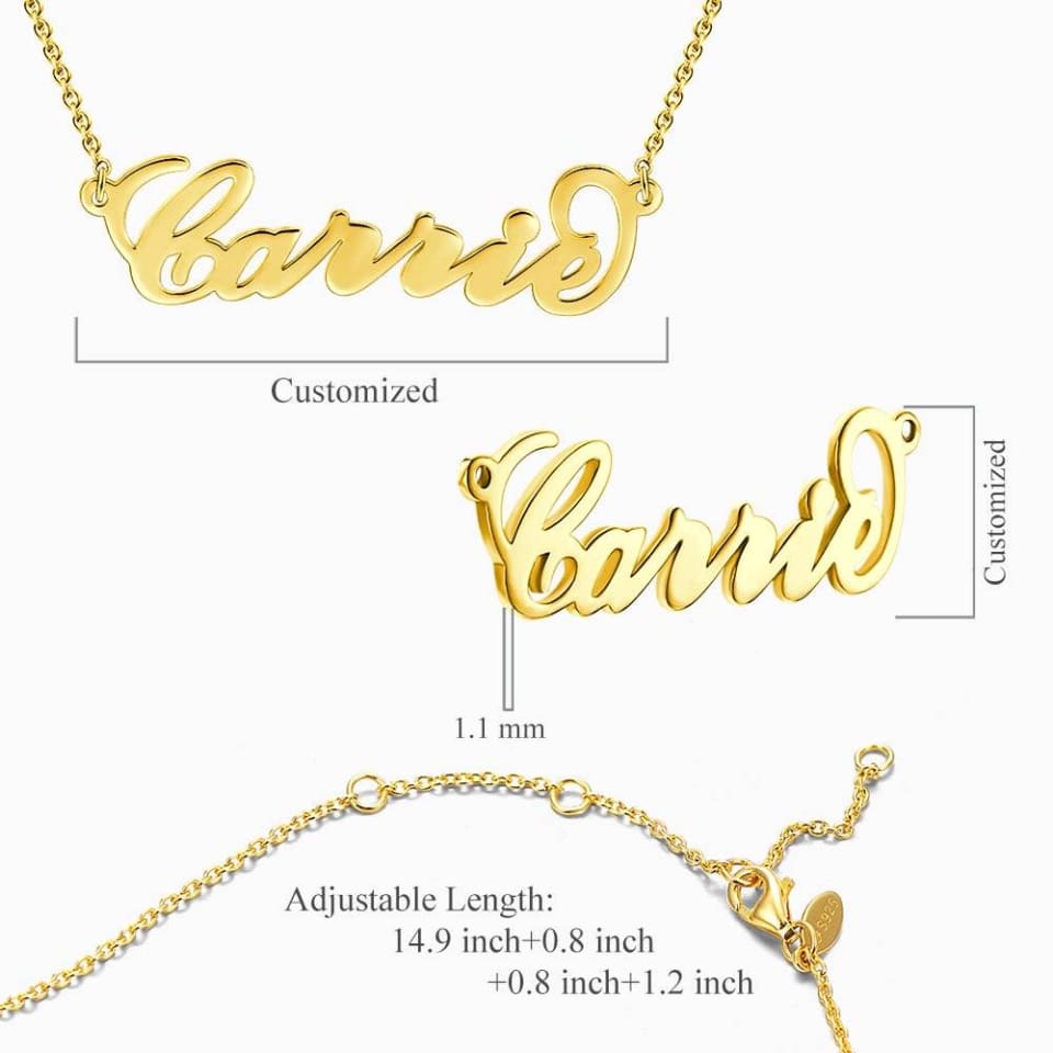 Carrie Style Name Necklace 8