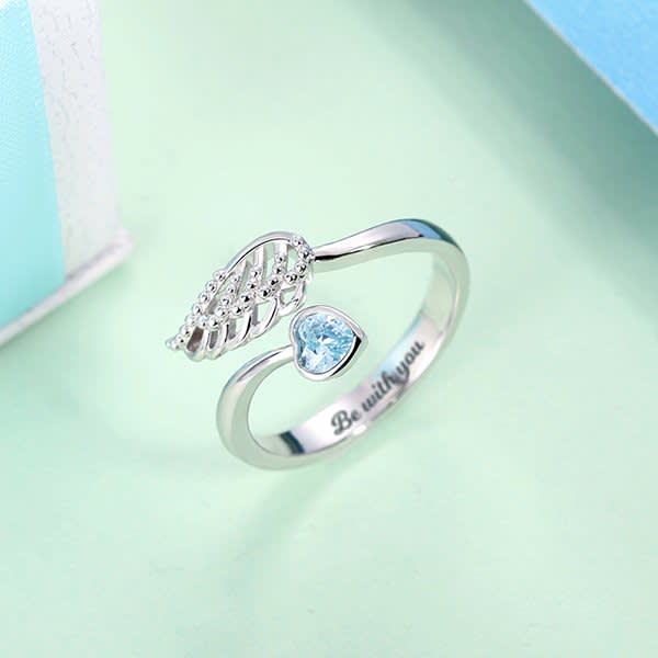 Angel Wing Ring Sterling Silver 4