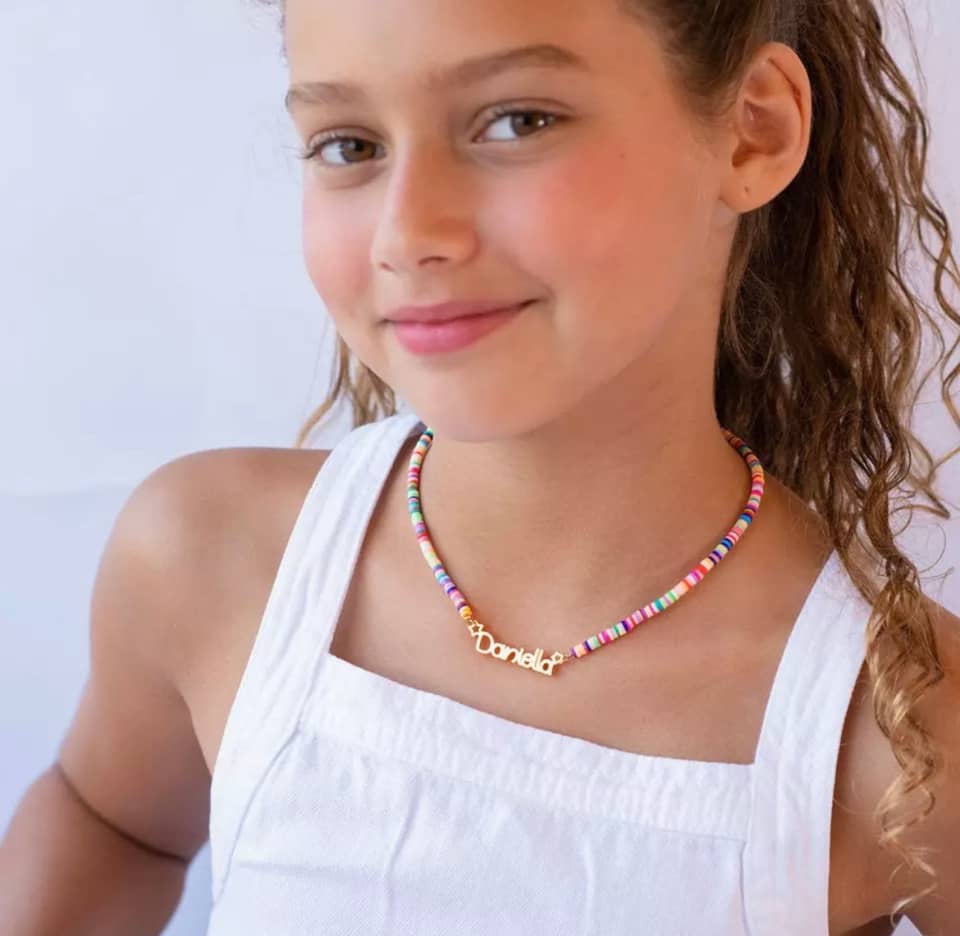 Girls Rainbow Name Necklace 3