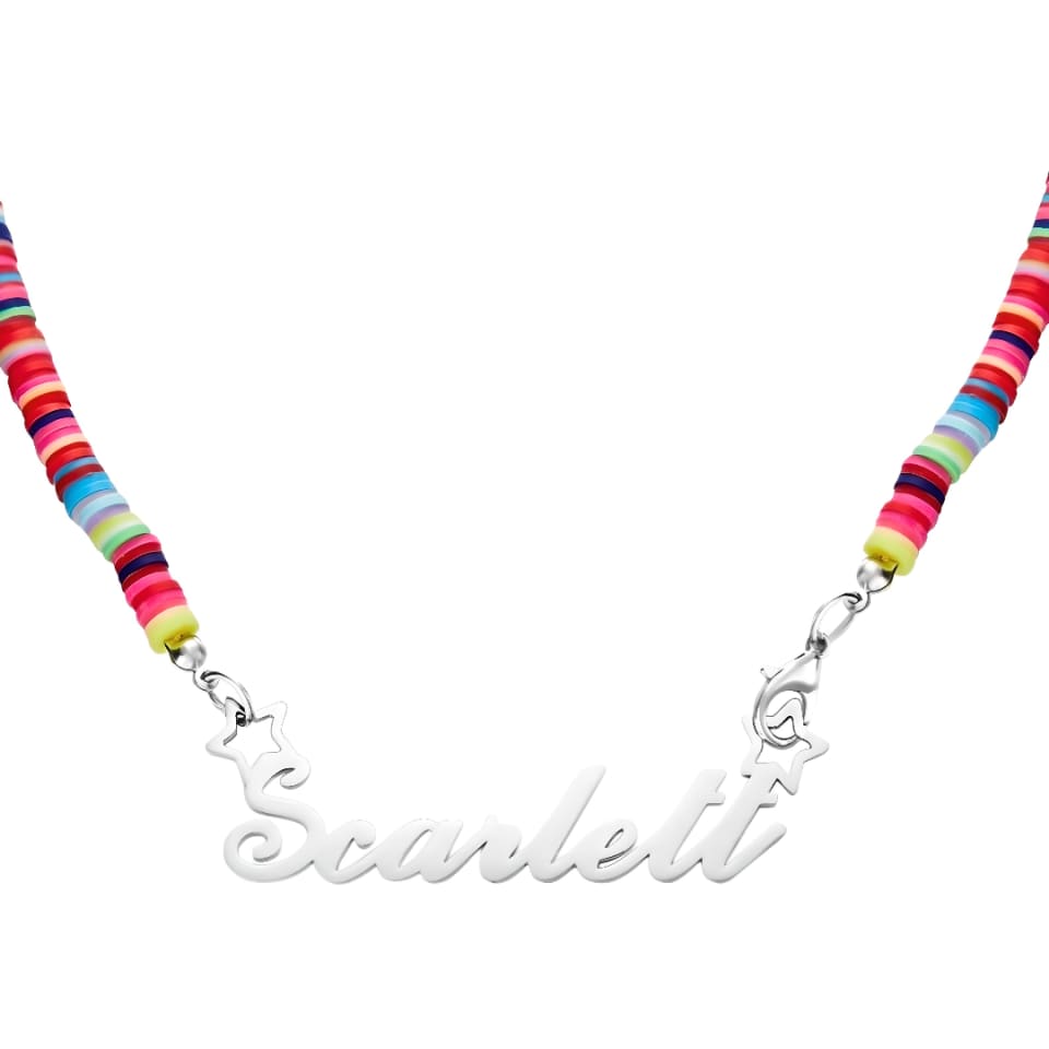 Girls Rainbow Name Necklace 1