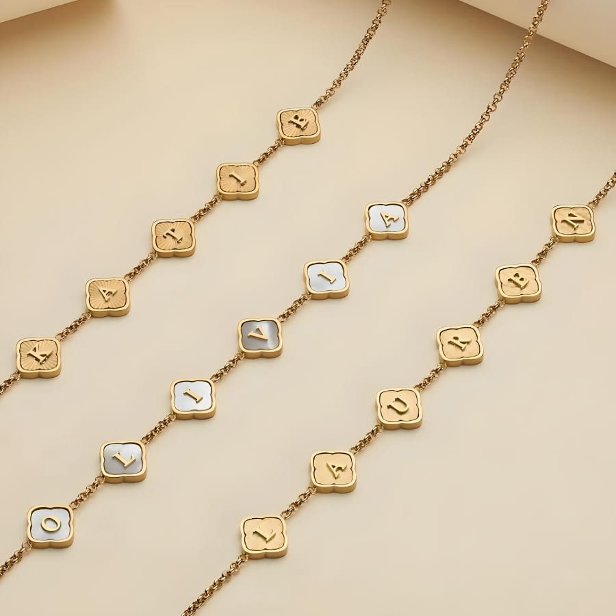 Clover Custom Name Necklace 4