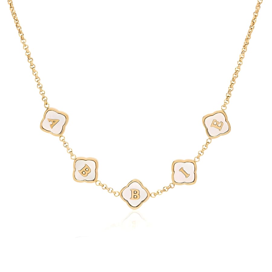 Clover Custom Name Necklace 1