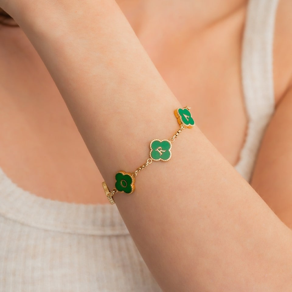 Clover Custom Name Bracelet 3