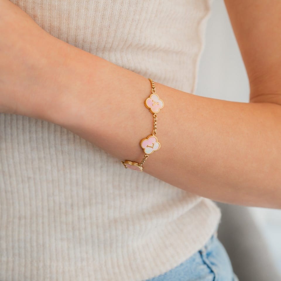 Clover Custom Name Bracelet 5