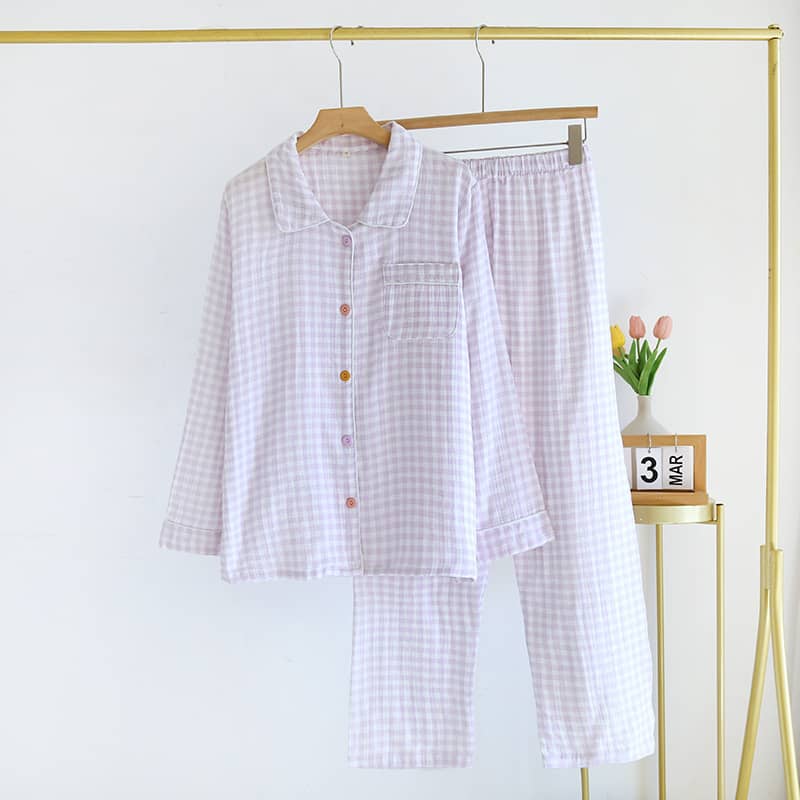 Pastel Gingham - 100% Cotton Pyjamas 9
