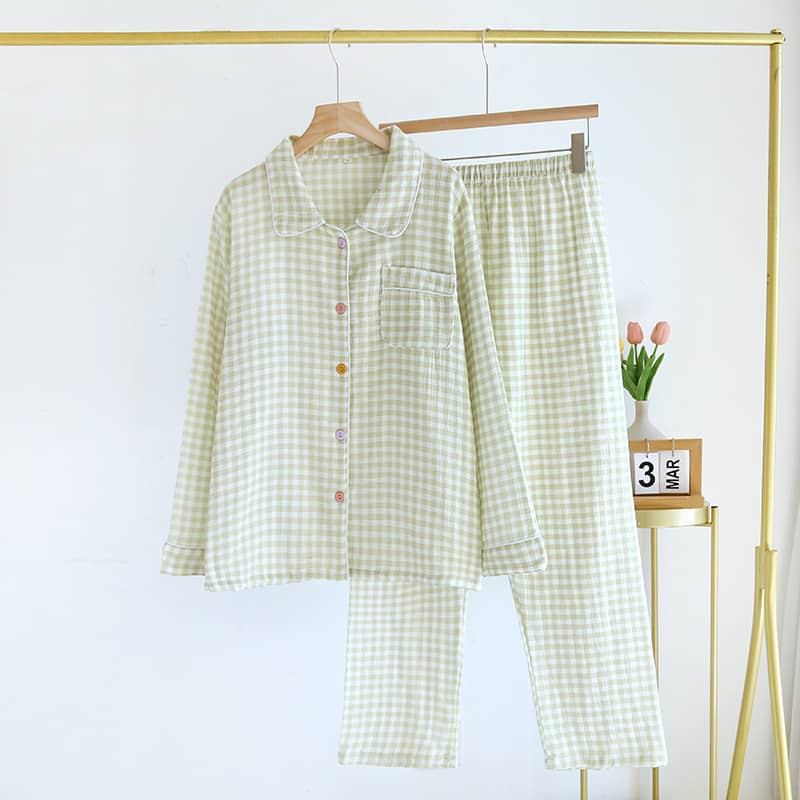 Pastel Gingham - 100% Cotton Pyjamas 7
